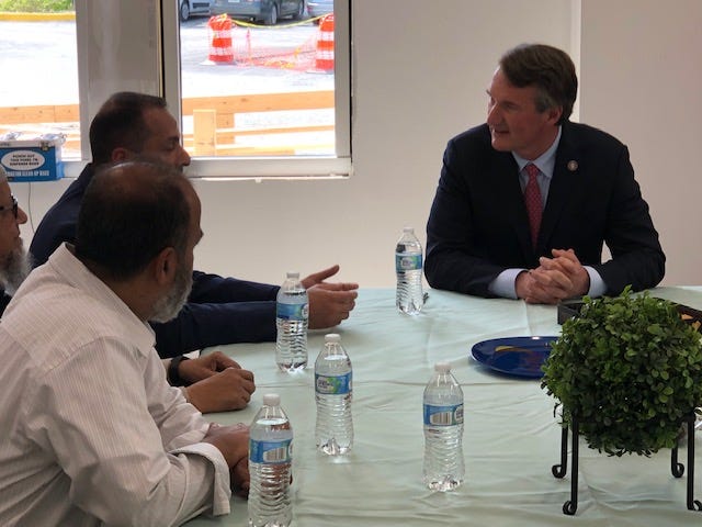 Governor Glenn Youngkin and members of West End Islamic Center