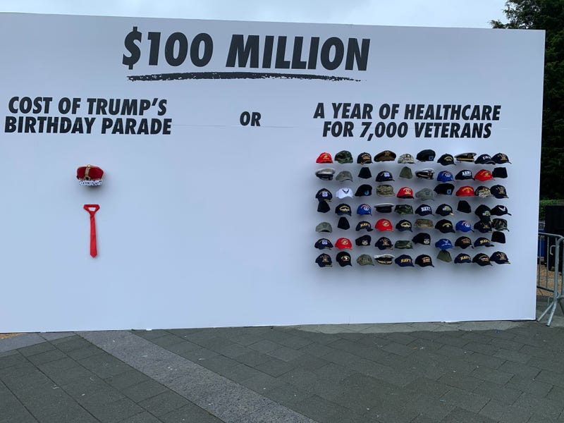 Sign at anti-Trump rally