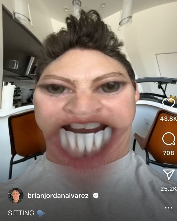 Brian Jordan Alvarez, in character as "TJ Mack", performing the viral hit "Sitting".
