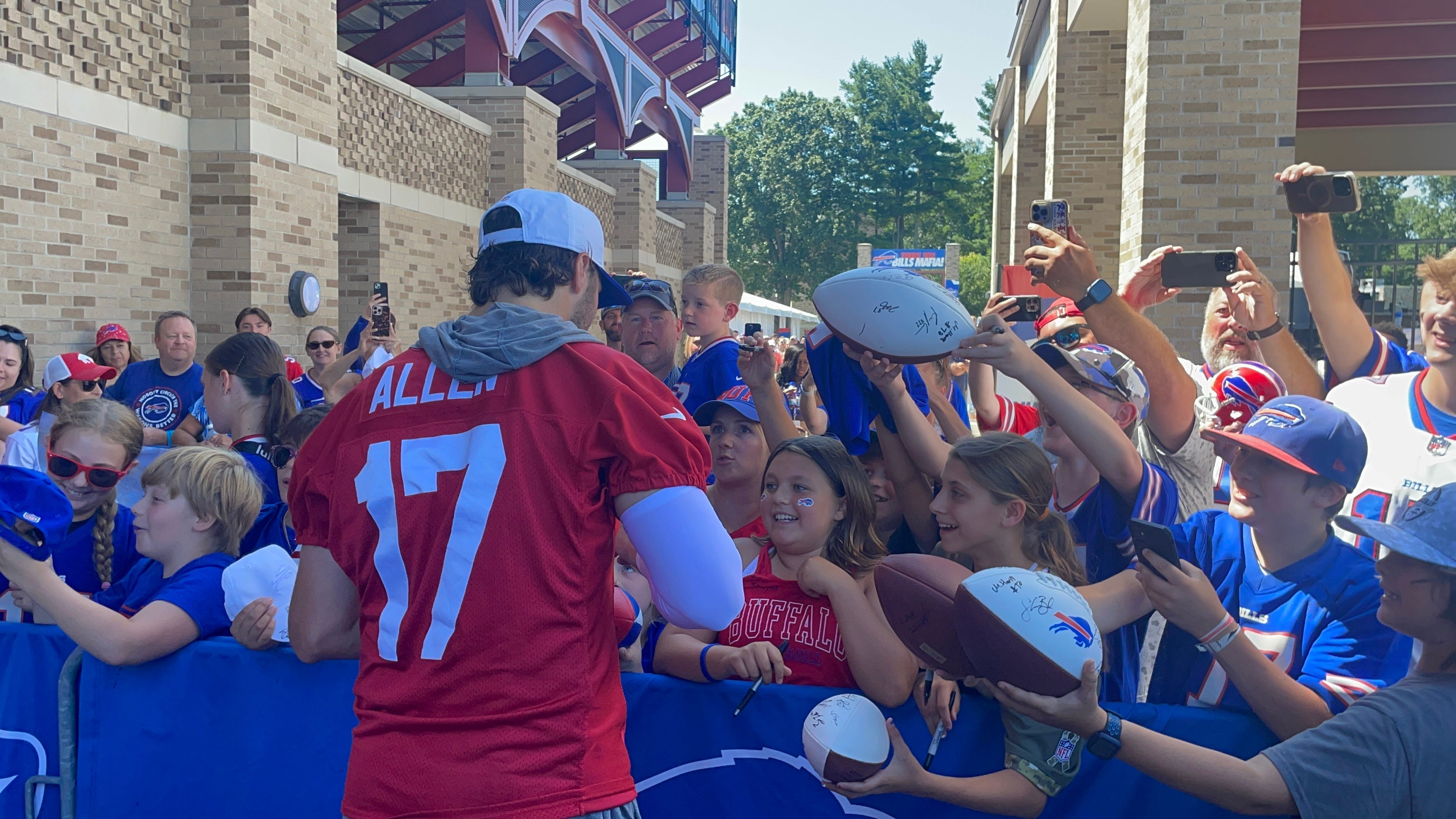 Bills fans happy to be back for training camp at St. John Fisher