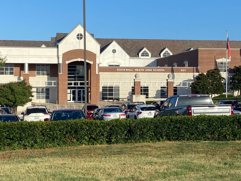 Police and school leaders are investigating after Nazi flags were discovered hanging outside Rockwall-Heath High School early Saturday morning.