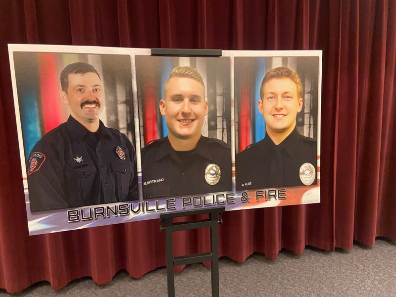 Hearts are heavy in Burnsville as city leaders and residents remember three first responders killed in the line of duty two years ago this Wednesday. 
