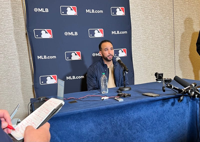 St. Louis Cardinals manager Oliver Marmol speaks with the media Tuesday, December 6th at the Winter Meetings in San Diego.