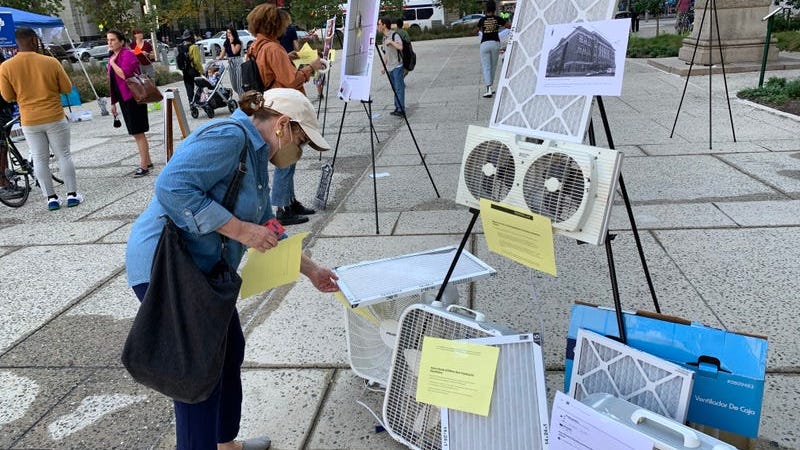 Temporary art exhibit shows the lasting health hazards inside aging Philly school buildings