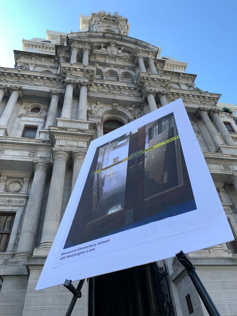 Temporary art exhibit shows the lasting health hazards inside aging Philly school buildings