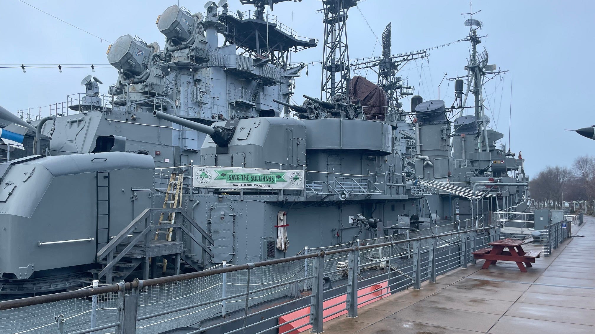 USS The Sullivans in 'great condition' seven months after being righted