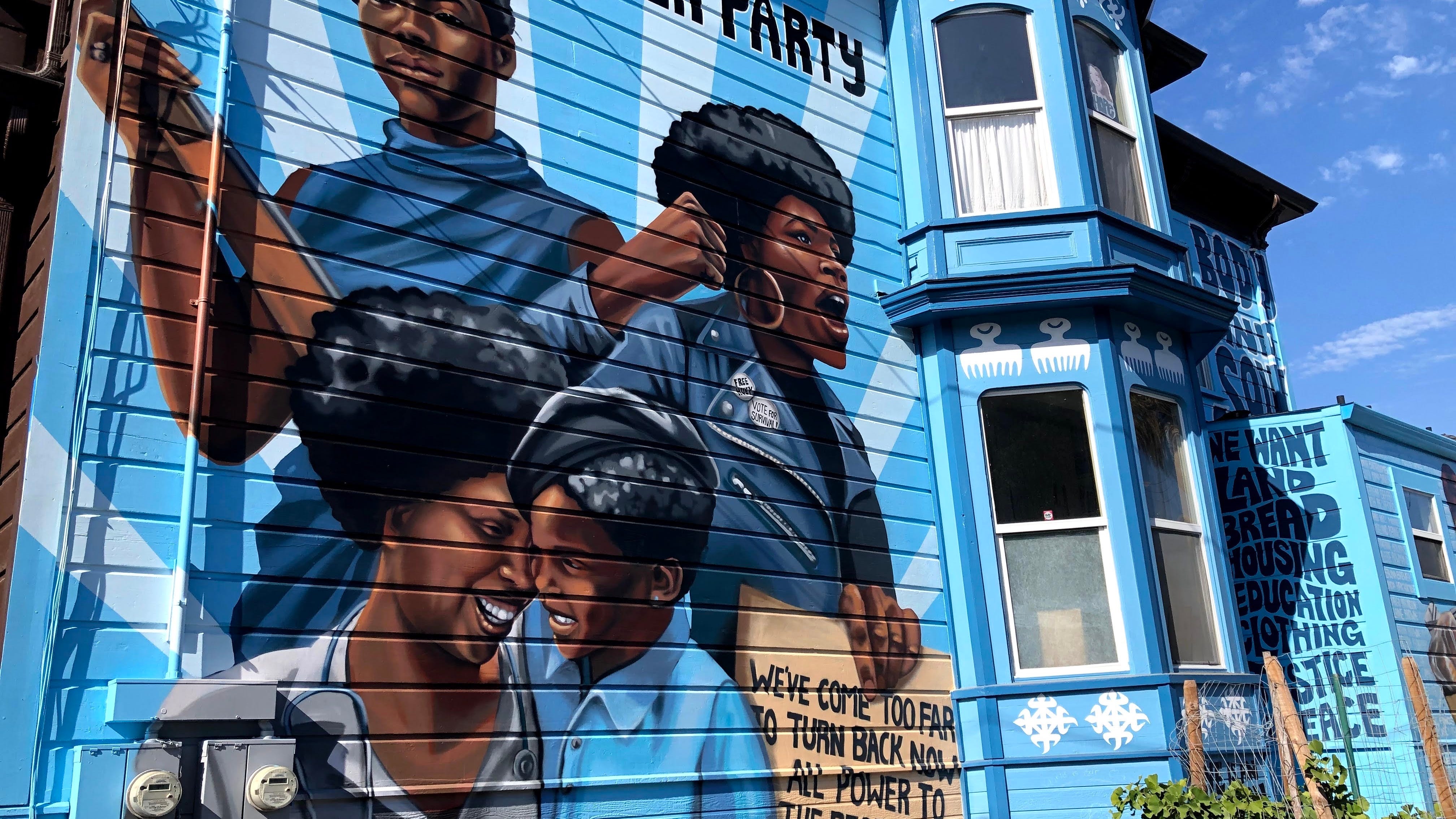 PHOTOS: Two-story Oakland mural honors women of the Black Panther Party