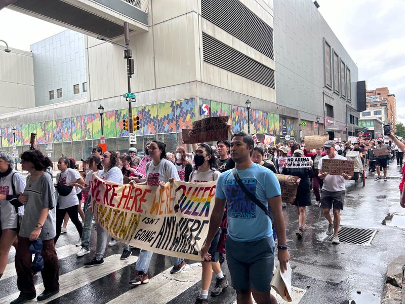 76 Place protest on Sept. 7, 2024.