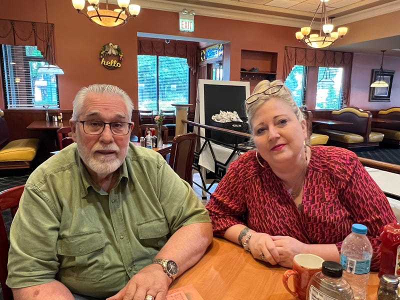 Lumes Pancake House owner Jim Klapsis and manager Beverly Hubick pose for a photo Wednesday inside of their restaurant, which remained open despite a boil order issued by the city of Chicago. Hubick said they were able to provide service while making a few adjustments to deal with the boil order.