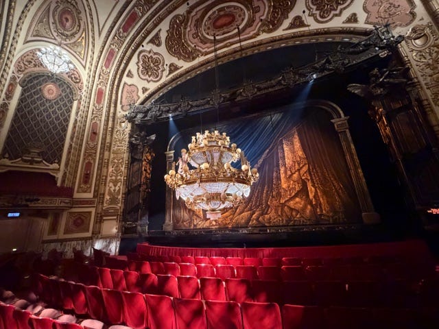The iconic chandelier from "The Phantom of the Opera"