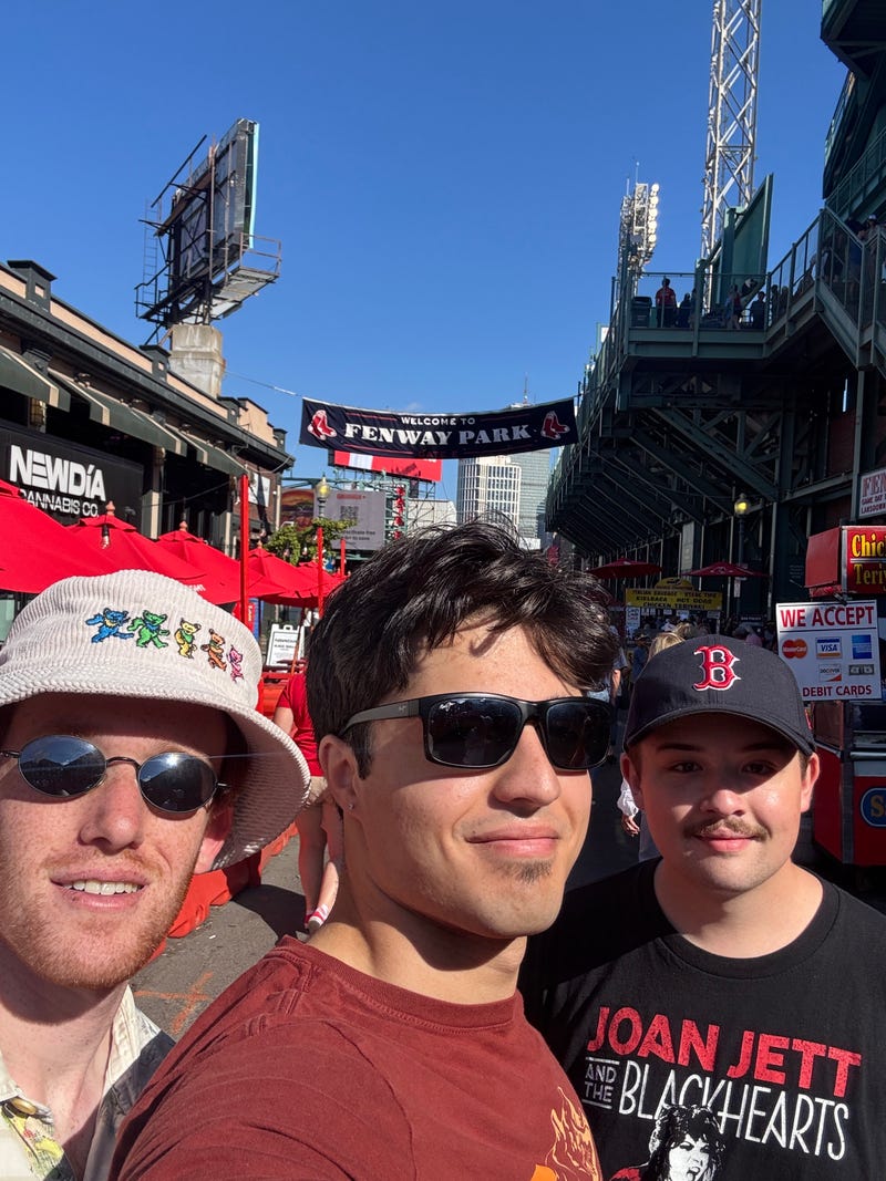 Intern Stefano at Fenway