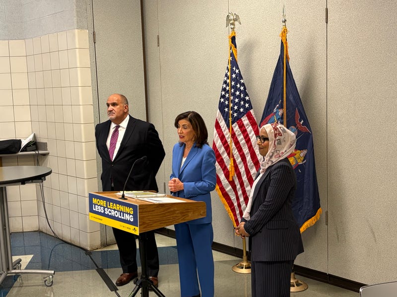 Mark Laurrie, Kathy Hochul, and Nadia Nashir