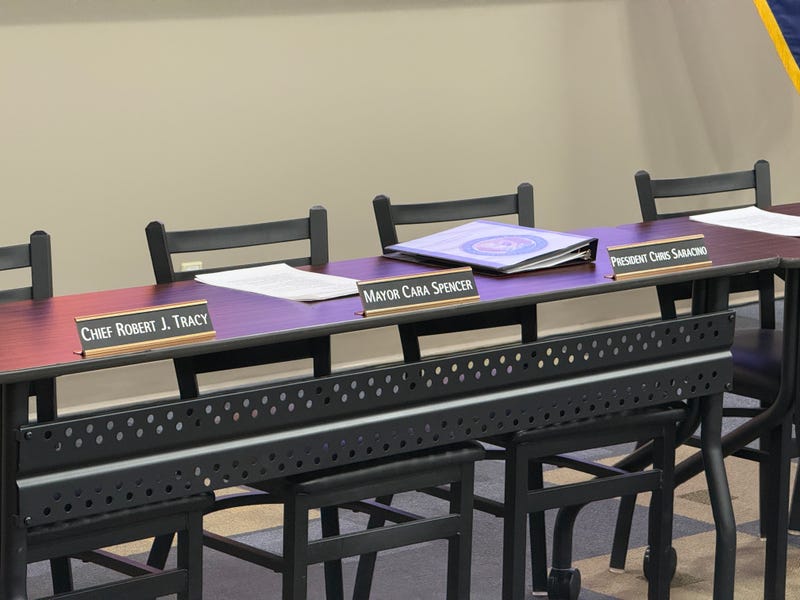 Nameplates of the Chief, Mayor and Board President