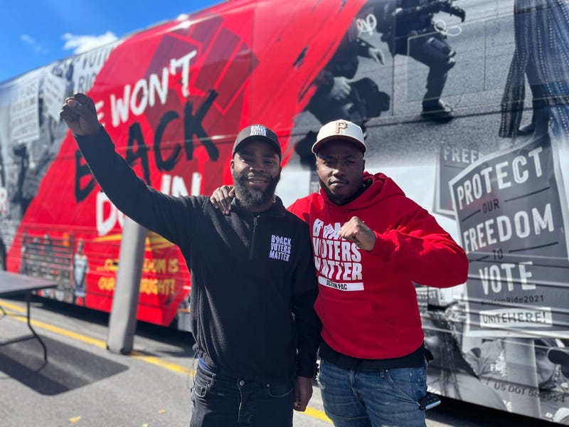 Kallel Edwards (left) with Elyahmen Buford, Jr.