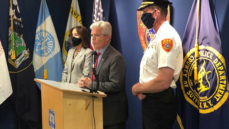 Police break up party with 400 people at castle-like Long Island mansion