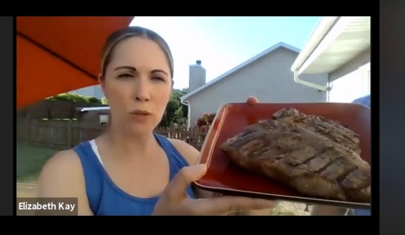 Elizabeth Kay with Scholze Family Beef