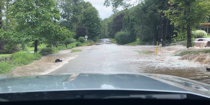 Flooding from August 9, 2024 in Clifford Twp, Susquehanna County