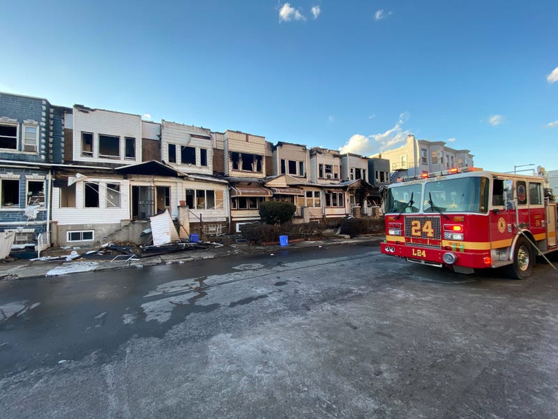 Nine homes were damaged in Wednesday's fire.