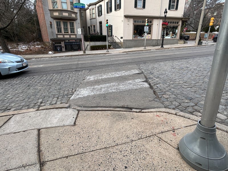 crosswalk on Germantown Avenue