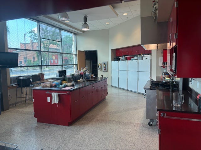 Food is a big deal at a fire department and St. Paul is no exception. Four fridges and a good size kitchen help keep the firefighters fed and ready.