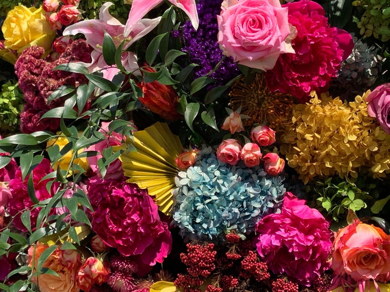 A floral display at the 193rd Philadelphia Flower Show.