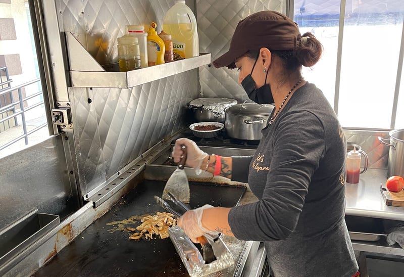 Maggie Morales, chef and owner of Mike’s Coffee Express in Elmhurst, Queens, New York.