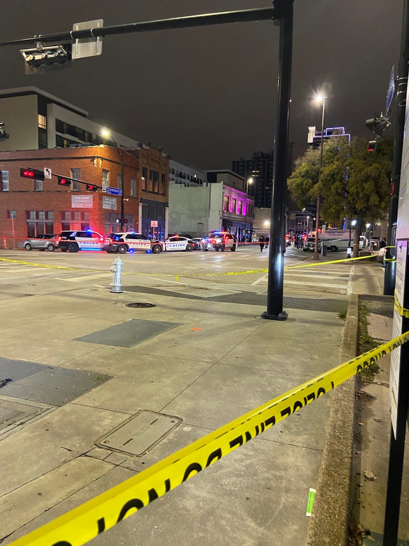 Officer-involved shooting in Downtown Dallas