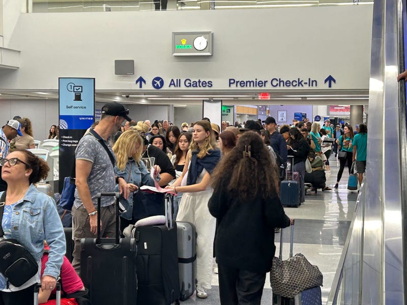 Travelers at LAX