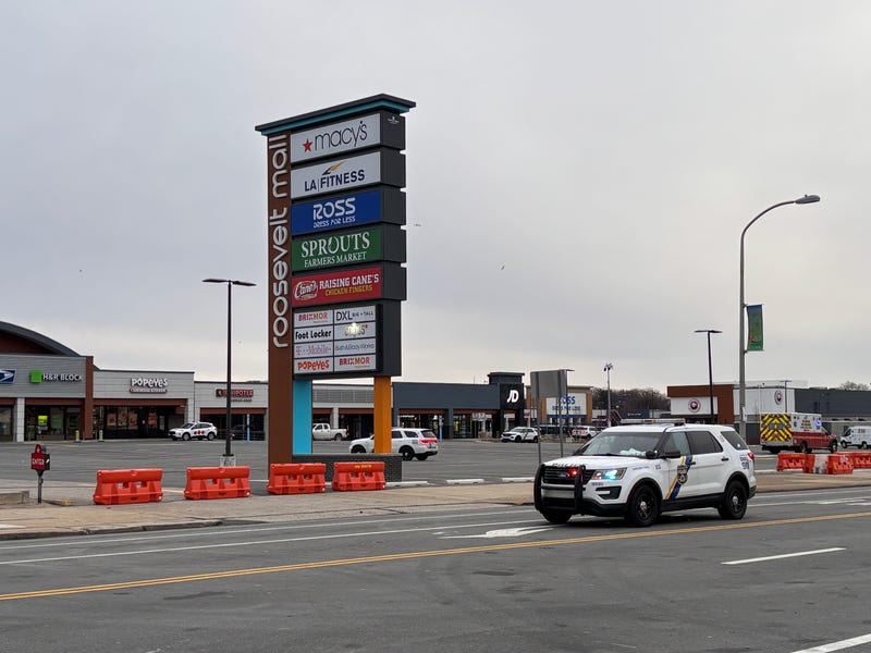 Most of the businesses at Roosevelt Mall opened after 11 a.m. on Wednesday.