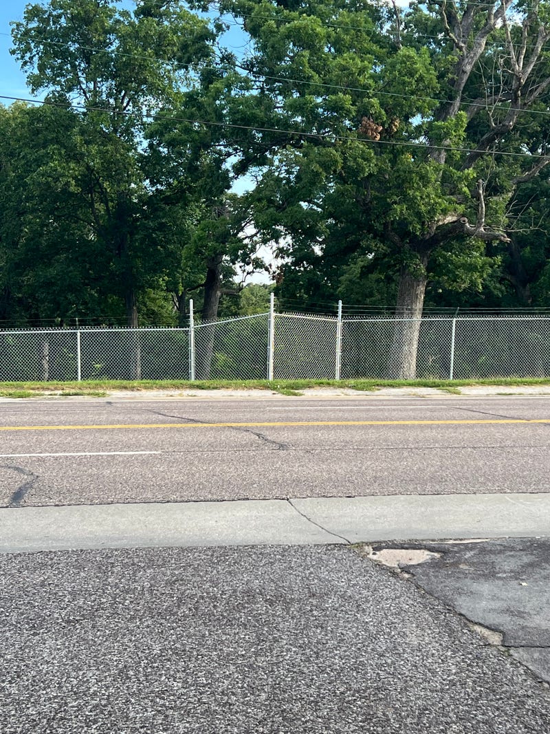 Fence along Gravois