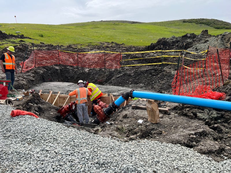 Residents of a Solano County city are relying on a temporary water source after their water main was damaged by winter storms.