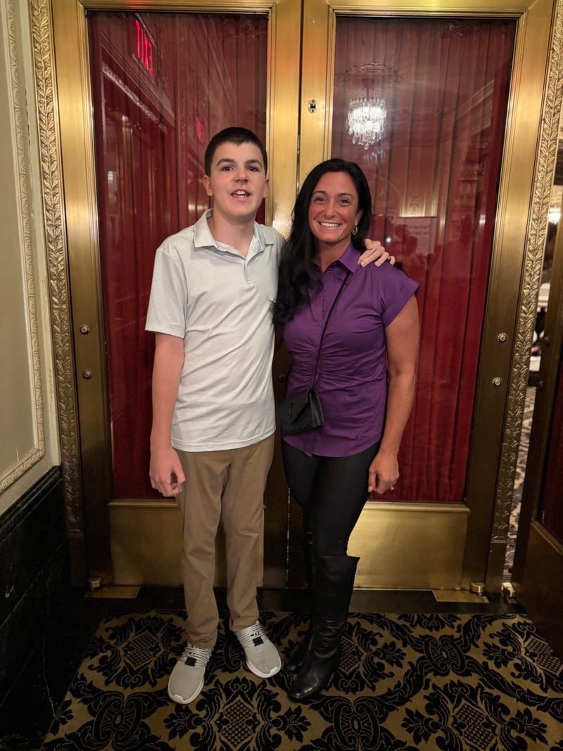Kendra and her son Jake at HAMILTON