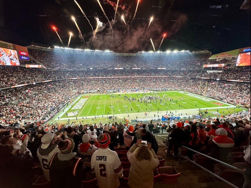 A general view of Cleveland Browns Stadium after the team clinched a playoff berth with a win over the New York Jets on December 28, 2023.