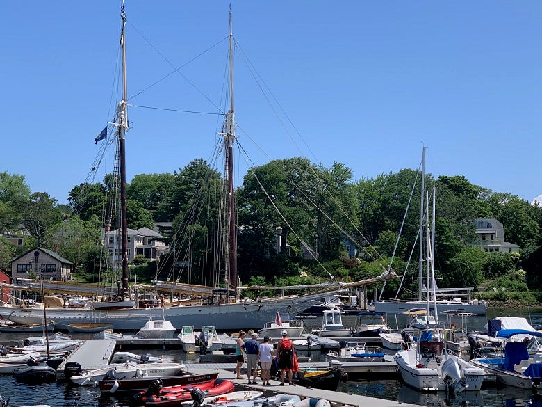 Schooner in Camden 