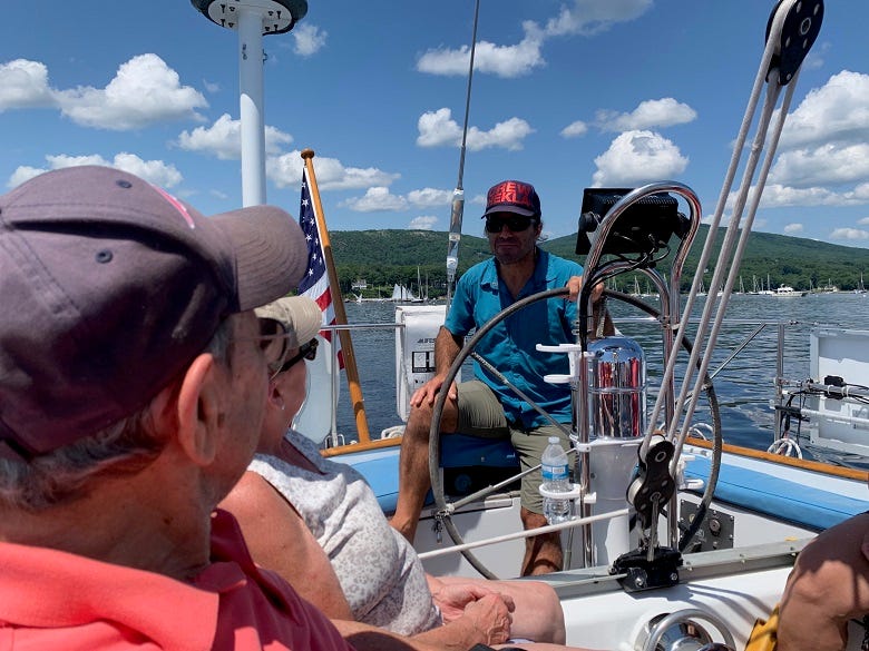 Sailing with Sue and her Dad