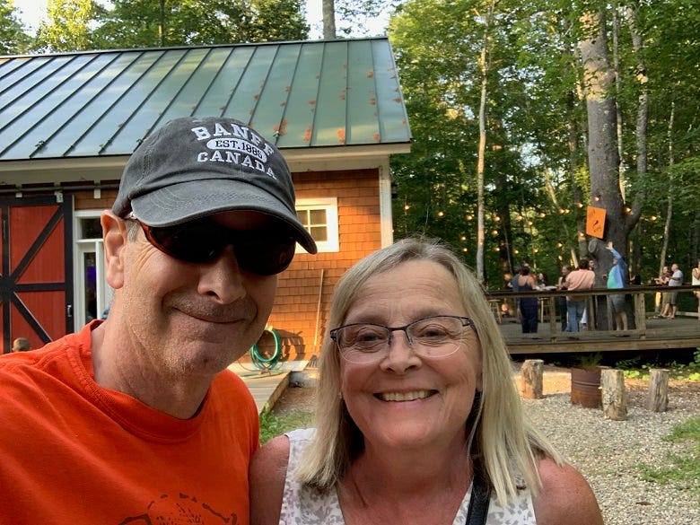 Sue & I at the Pour Farm