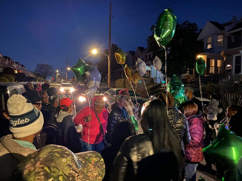 Friends and family of Afdera Hatten, who was shot and killed on Thursday, Feb. 20 in Kingsessing, gathered outside her Overbrook home to remember her on Tuesday, Feb. 25.