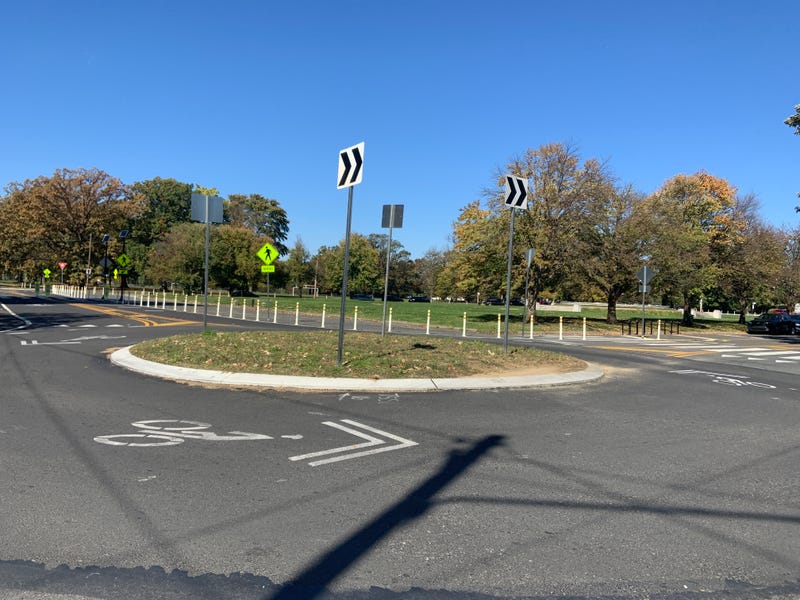 A new roundabout installed in a part of West Fairmount Park in Philadelphia.