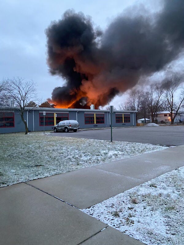 Massive fire in Westland