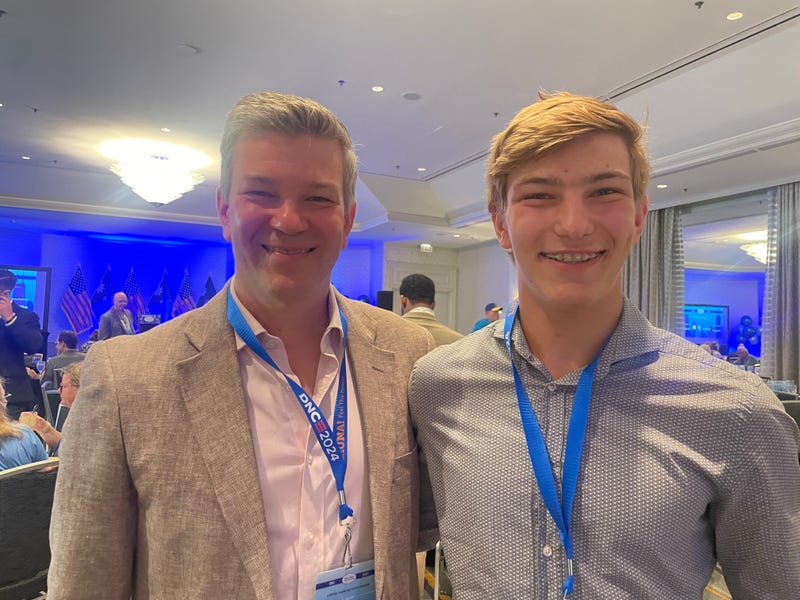 Two of Minnesota's delegates to the Democratic National Convention are former Democratic House Majority Leader Ryan Winkler and his son Isaac. 