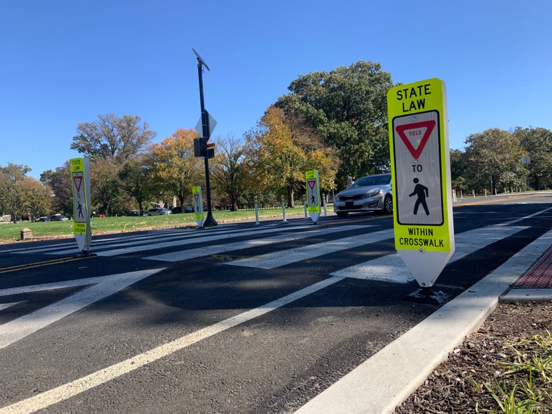 Part of a roundabout installed in West Fairmount Park.