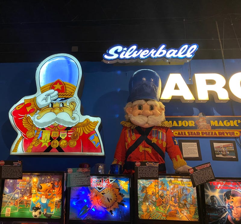 Major Magic's costume and memorabilia preserved at Sparks Pinball Museum