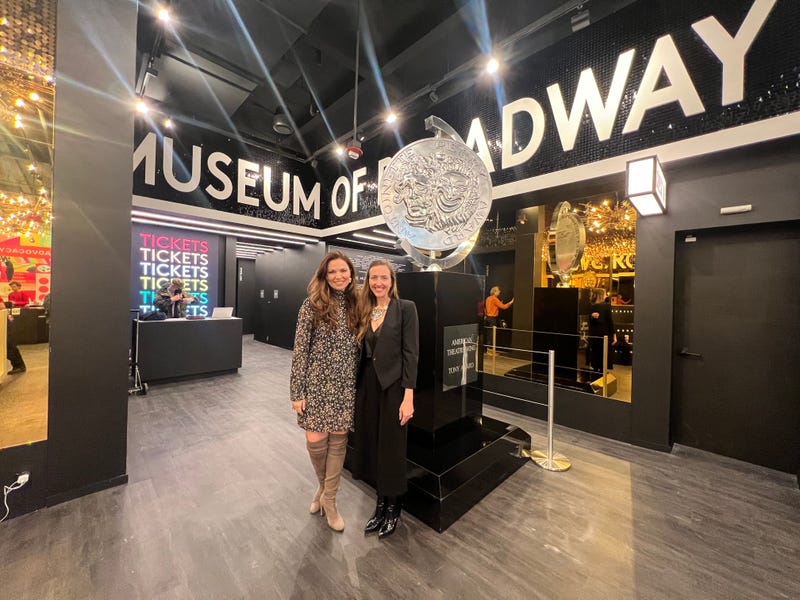 Julie Boardman and Diane Nicoletti inside of the Museum of Broadway