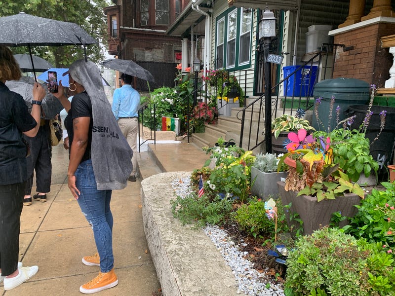 The Pennsylvania Horticultural Society helped beautify front yards with gardens in Nicetown-Tioga as part of its Love Where You Live Greening Plan. EPA officials toured the neighborhood on July 24, 2024.