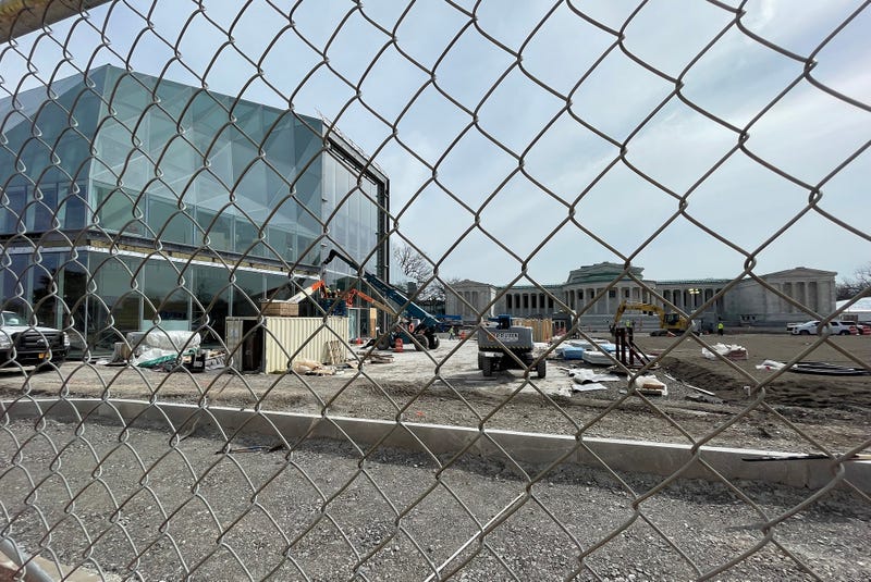 Construction at the Buffalo AKG Art Museum
