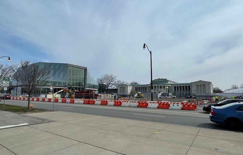 Construction at the Buffalo AKG Art Museum