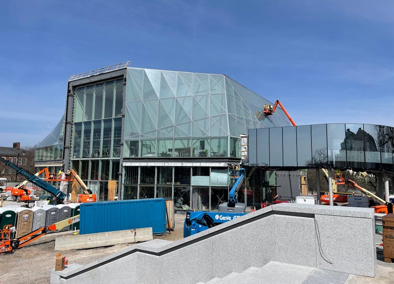 Construction at the Buffalo AKG Art Museum