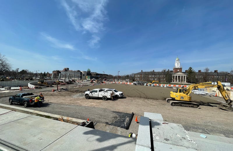Construction at the Buffalo AKG Art Museum