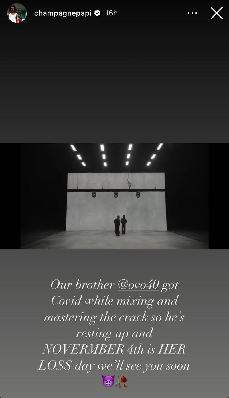 Drake IG story