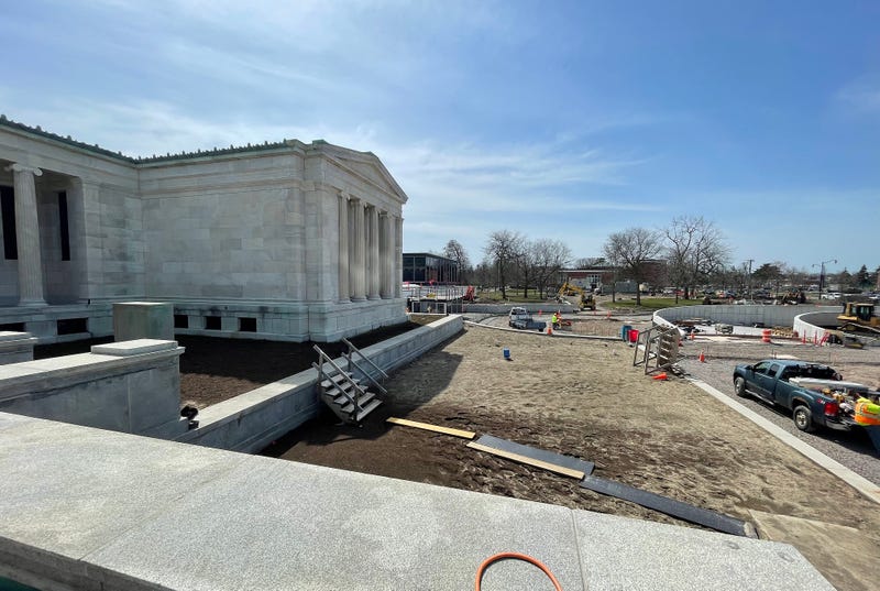 Construction at the Buffalo AKG Art Museum